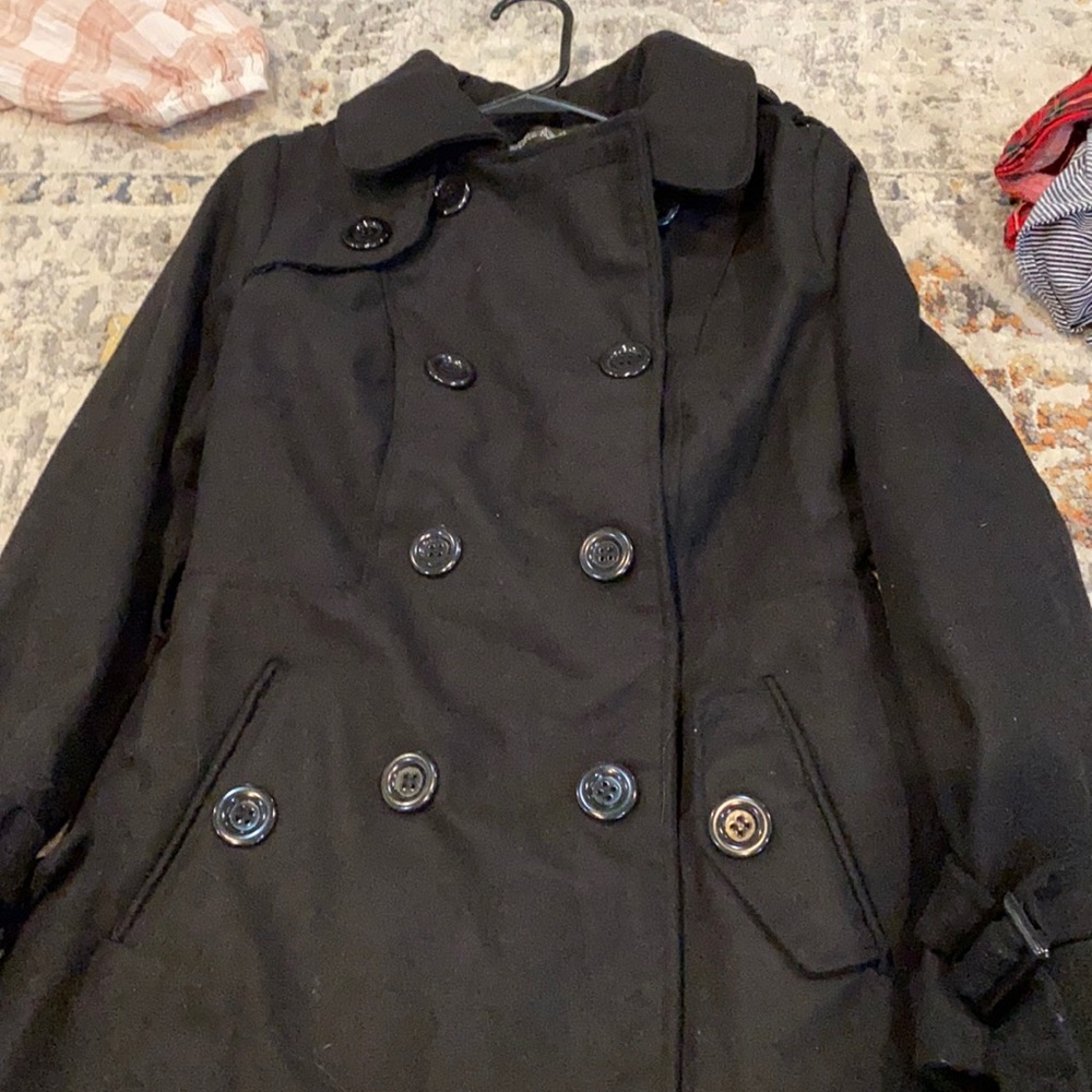 Black pea coat